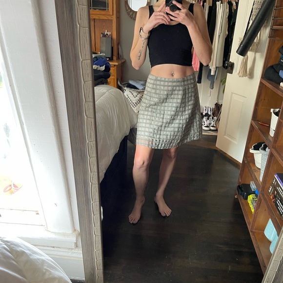 Theory Checkered / Plaid Skirt - Picture 1 of 4